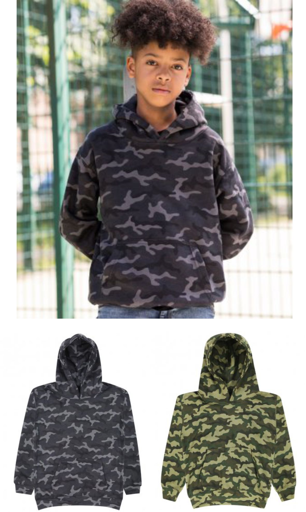 JH014B AWD Kid's Camo Hoodie  JH014B AWD Kid's Camo Hoodie